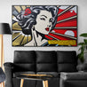 Time Stood Still 160cm x 100cm Geisha Textured Classic Pop Art Painting-Urban Pop Art-[Franko Artist]-[Cheryl]-[Wendy]-[Gabriela]-Franklin Art Studio