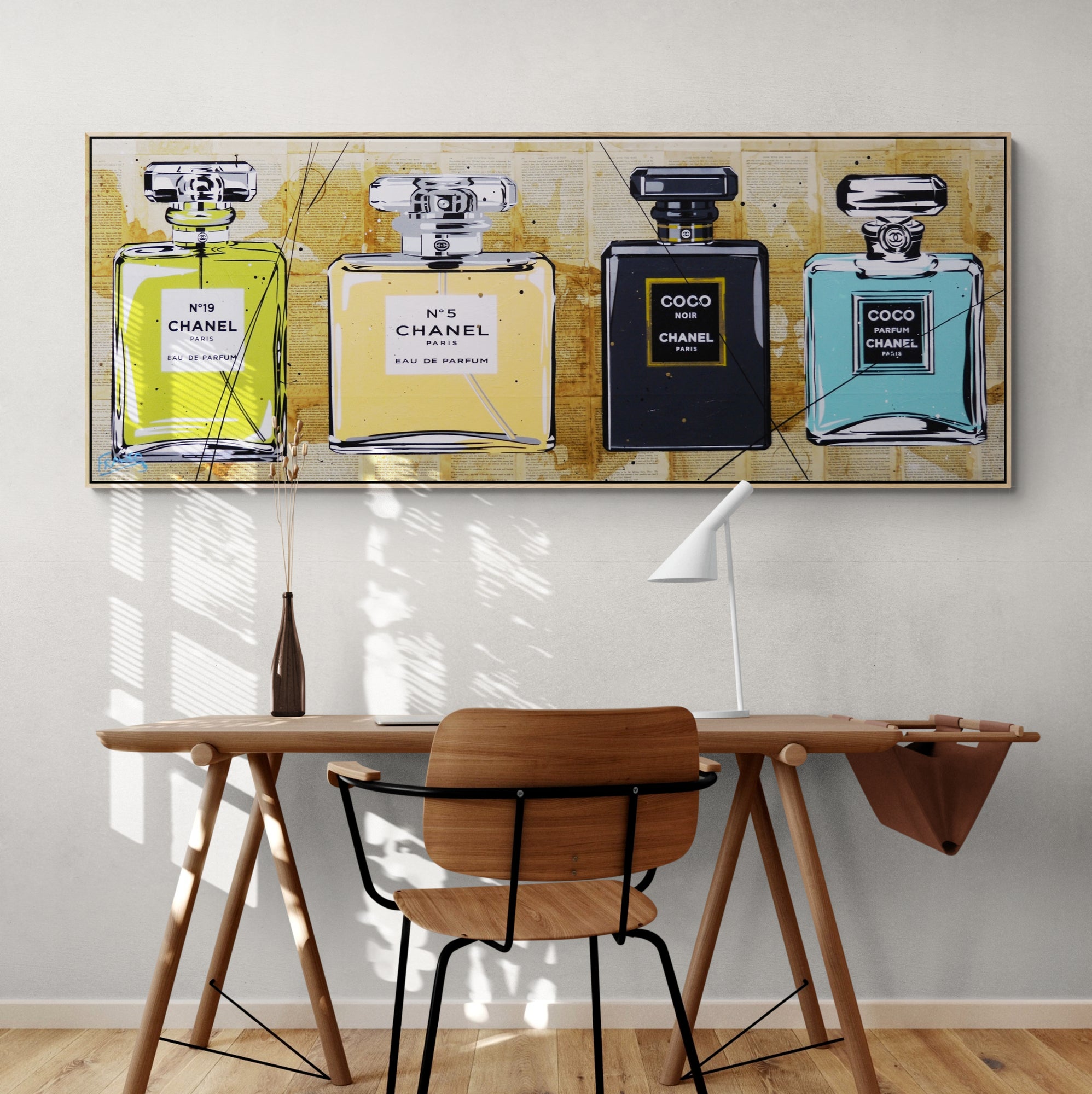 Summer Coco 160cm x 60cm Urban Pop Book Club Painting