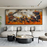 Craving Sienna 240cm x 100cm Textured Abstract Painting (SOLD)-Abstract-[Franko Artist]-[Cheryl]-[Wendy]-[Gabriela]-Franklin Art Studio