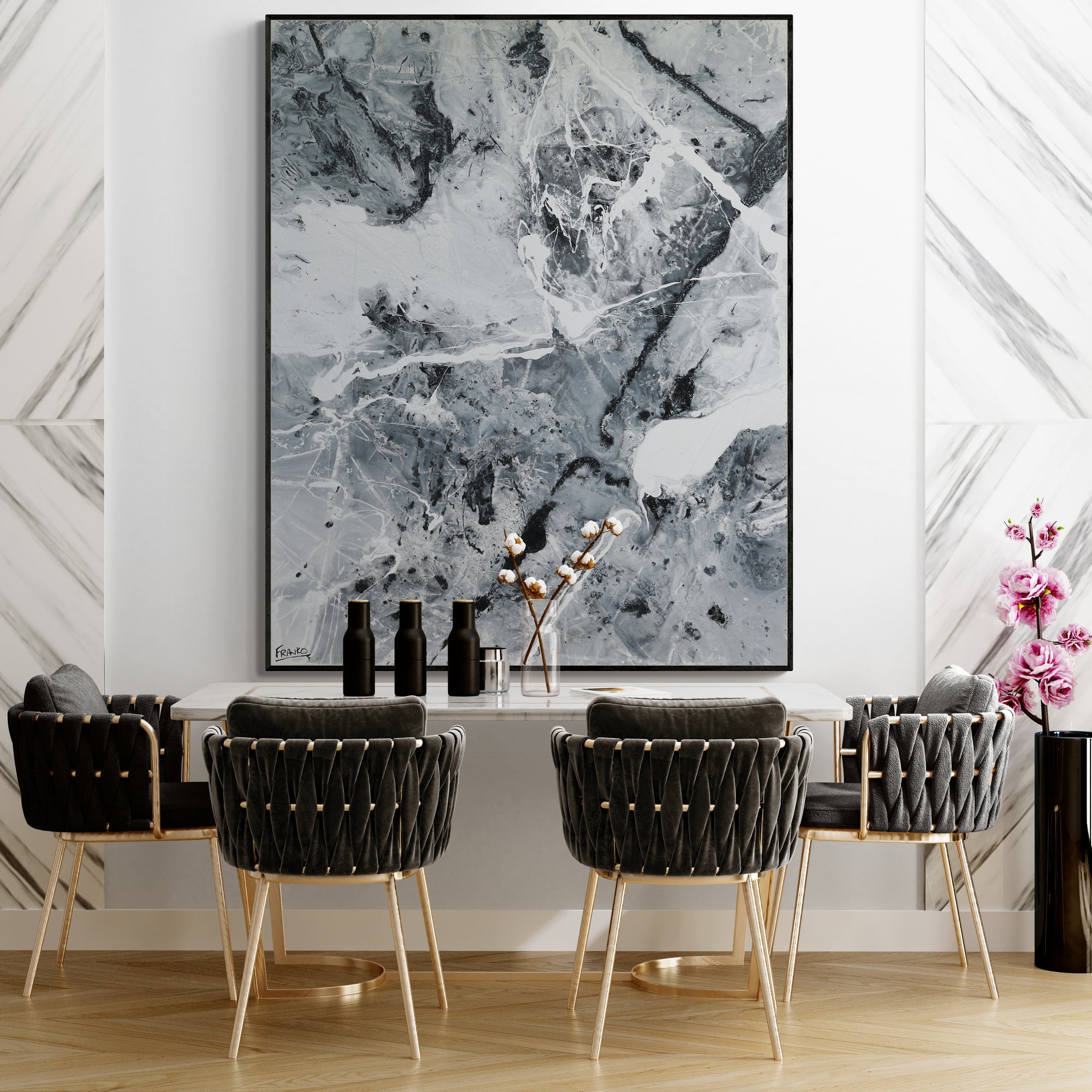 Magnetic 120cm x 150cm Textured Abstract Painting (SOLD)