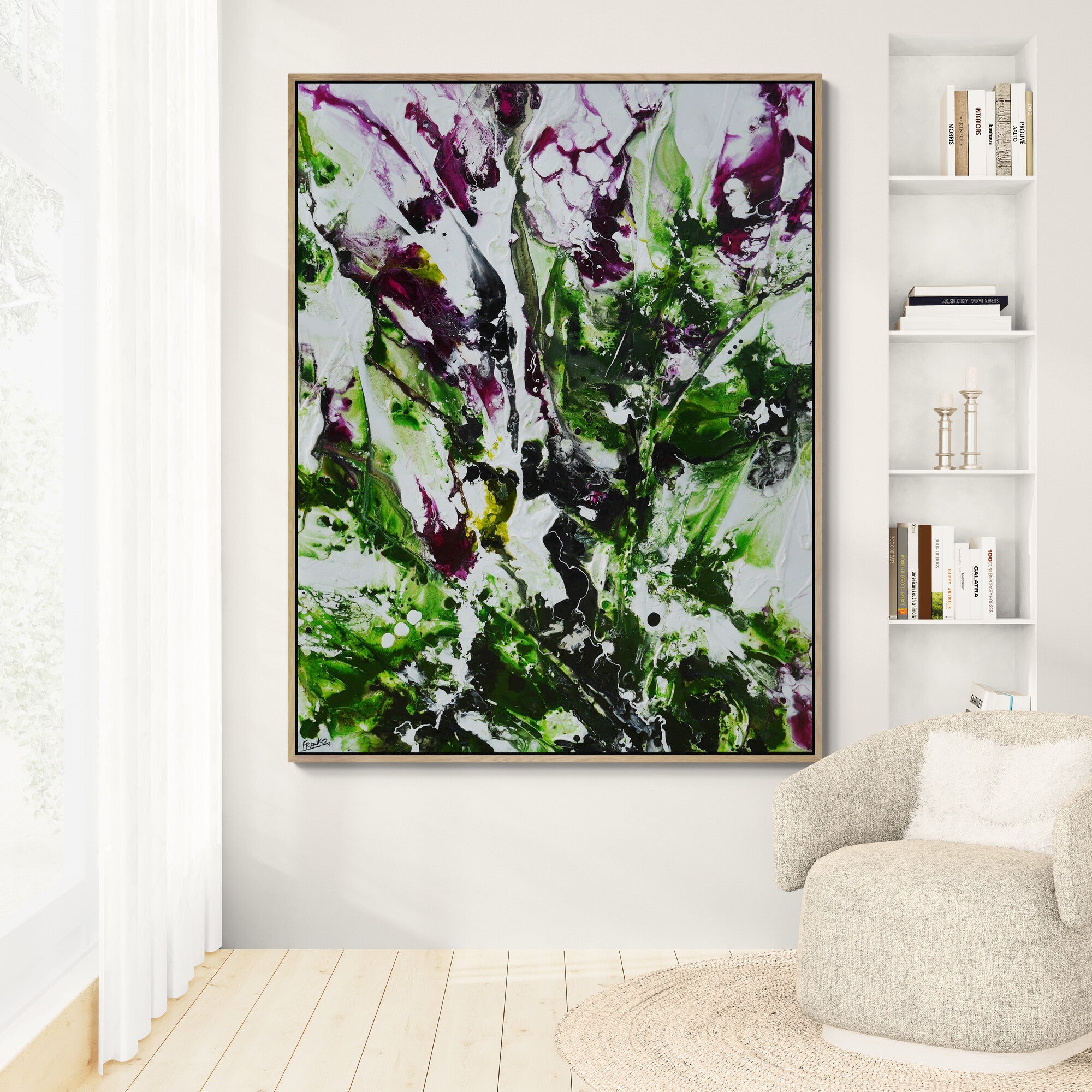 Inner Bloom 140cm x 180cm Textured Abstract Painting (SOLD)-Abstract-[Franko_Artist]-[Australian_artist]-[Gold_Coast]-[Brisbane]-[modern]-[contemporary]-[original]-[Large_artwork]-[The_Block]-[Dream_Homes]-[ideas]-[Grand_Designs]-[Art_Lover]-Franklin Art Studio