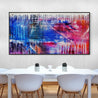 Grunge Riot 190cm x 100cm Colourful Textured Abstract Painting (SOLD)-Abstract-Franko-[huge]-[Australian]-[best Selling]-Franklin Art Studio