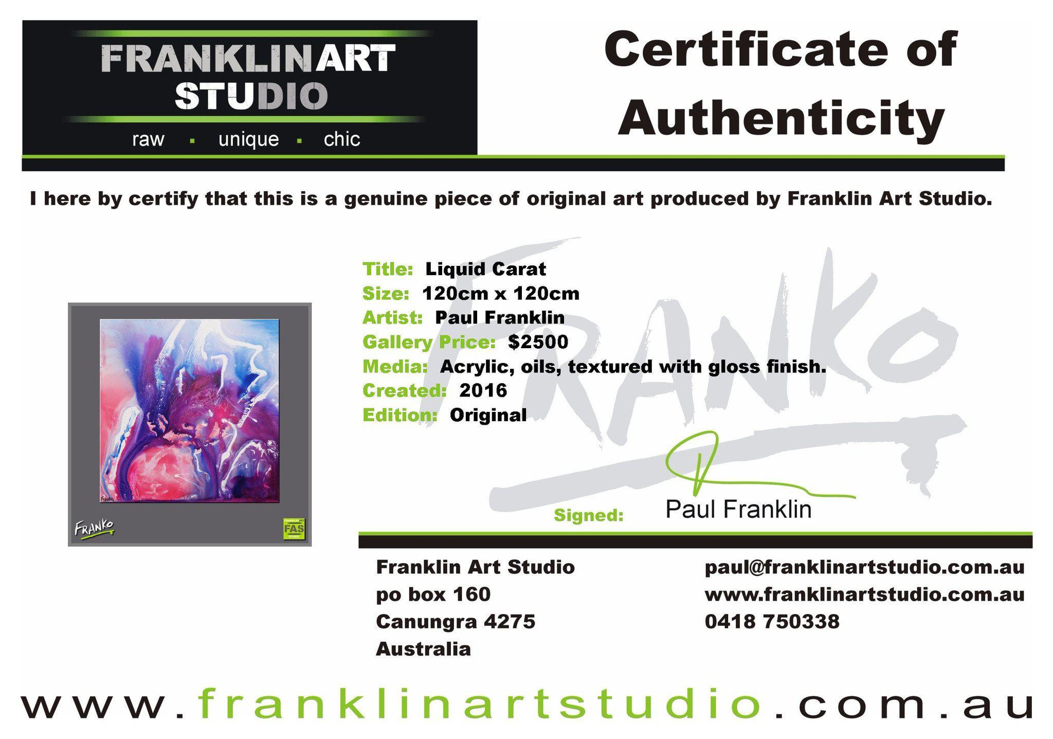 Blue Bird Liquid Carat 120cm x 120cm Pink and Purple Abstract Painting (SOLD)-abstract-Franko-[franko_art]-[beautiful_Art]-[The_Block]-Franklin Art Studio