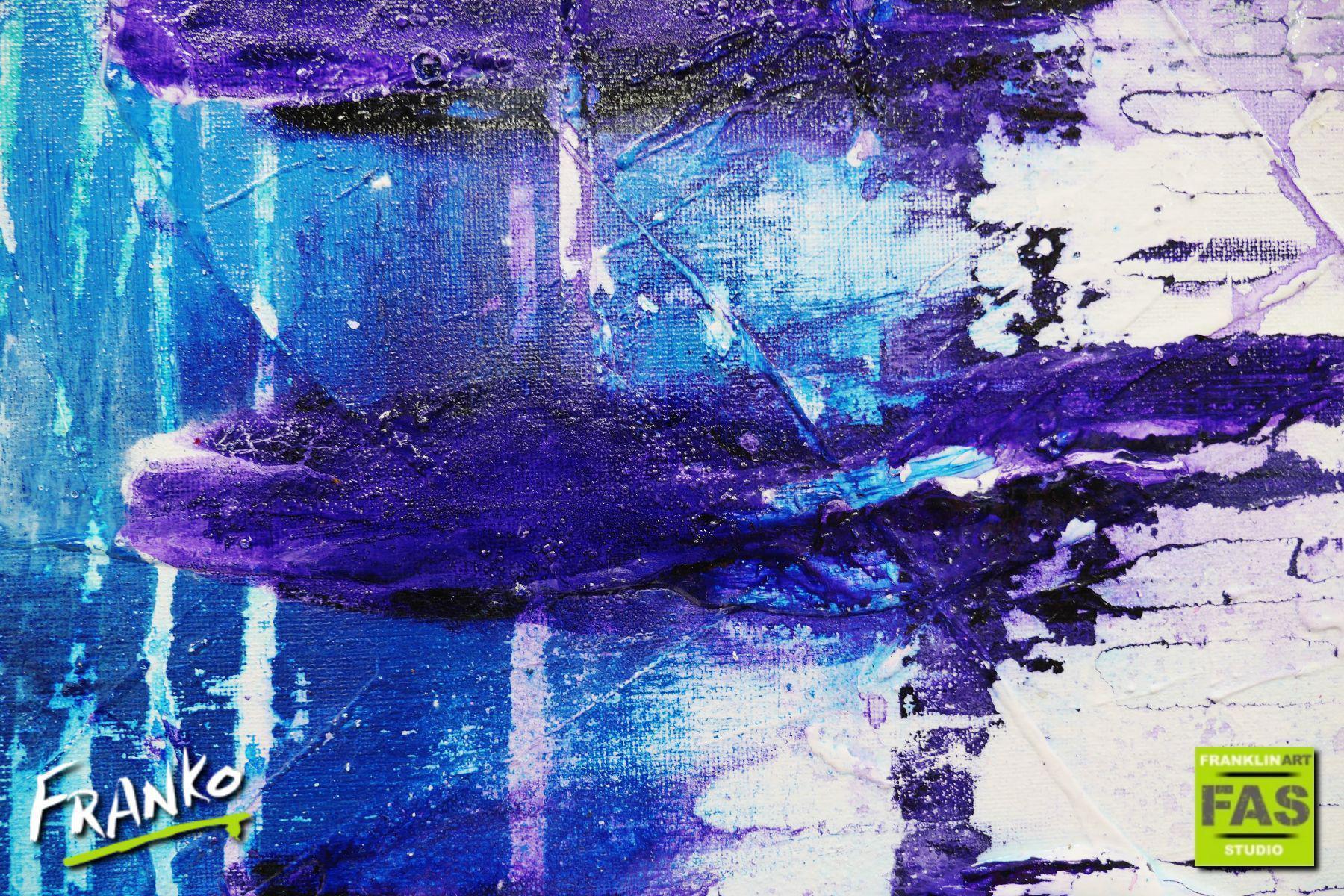 Grunge Class 240cm x 100cm Colourful Abstract Painting (SOLD)-Abstract-[Franko]-[Artist]-[Australia]-[Painting]-Franklin Art Studio