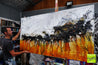 Our Rusted Outback 190cm x 100cm Grey Sienna Textured Abstract Painting-Abstract-[Franko Artist]-[Gold Coast]-[Brisbane]-[Huge]-Franklin Art Studio