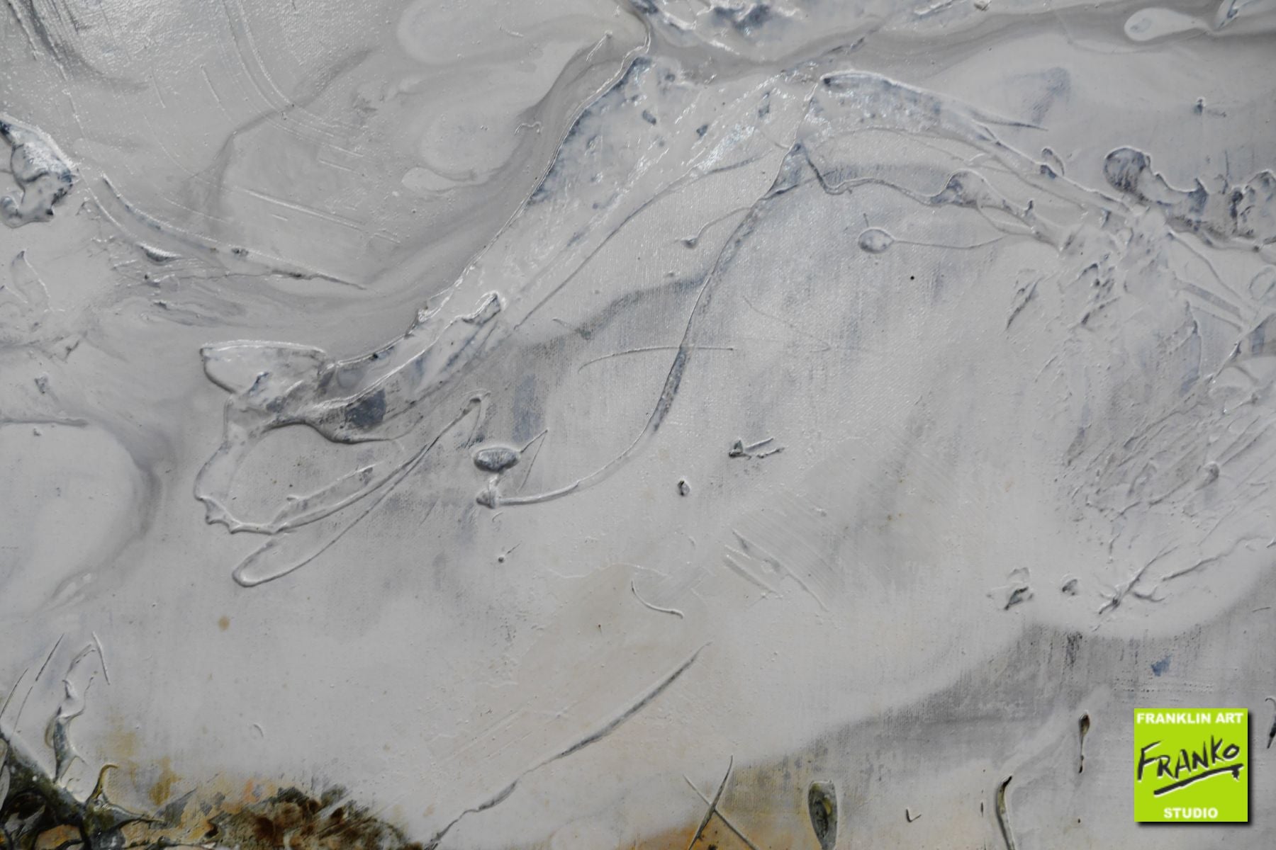 Our Rusted Outback 190cm x 100cm Grey Sienna Textured Abstract Painting