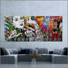 Hero Rosie 270cm x 120cm Rosie The Riveter Textured Urban Pop Art Painting (SOLD)-urban pop-Franko-[Franko]-[Australia_Art]-[Art_Lovers_Australia]-Franklin Art Studio