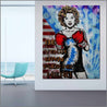 Heroes 140cm x 180cm Marilyn Monroe Boxing Textured Urban Pop Art Painting (SOLD)-urban pop-Franko-[huge]-[Australian]-[best Selling]-Franklin Art Studio