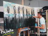 Jaded Beauty 160cm x 100cm Black Abstract Painting-abstract-[Franko Artist]-[Gold Coast]-[Brisbane]-[Huge]-Franklin Art Studio