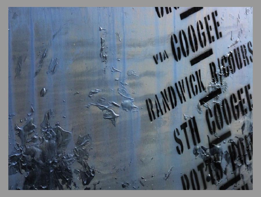 Next Stop Bondi 140cm x 100cm Bondi Blue Pop Art Painting-urban pop-[Franko Artist]-[Cheryl]-[Wendy]-[Gabriela]-Franklin Art Studio