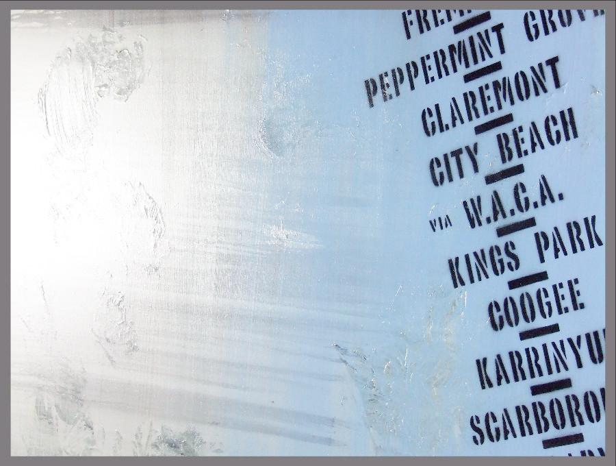 Next Stop WACA 140cm x 100cm Perth Blue Pop Art Painting-urban pop-[Franko Artist]-[Cheryl]-[Wendy]-[Gabriela]-Franklin Art Studio