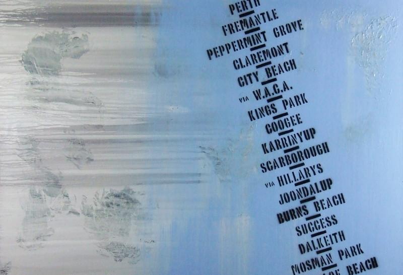 Next Stop WACA 140cm x 100cm Perth Blue Pop Art Painting-urban pop-[Franko ]-[Gallery]-[popular]-[Australia]-Franklin Art Studio