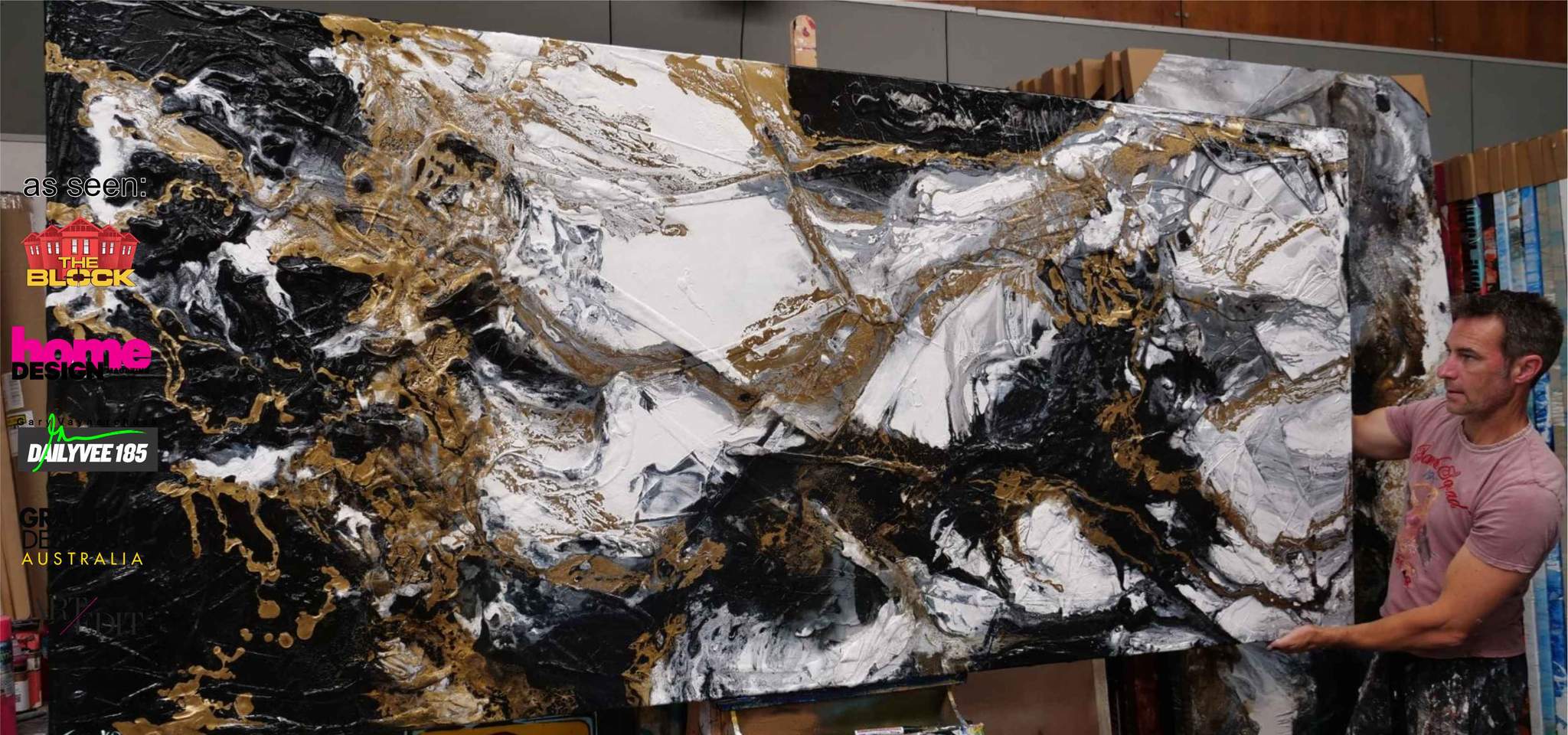 A gorgeous example of an Ink Abstract Painting